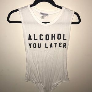 “Alcohol You Later” Fashion Nova Bodysuit